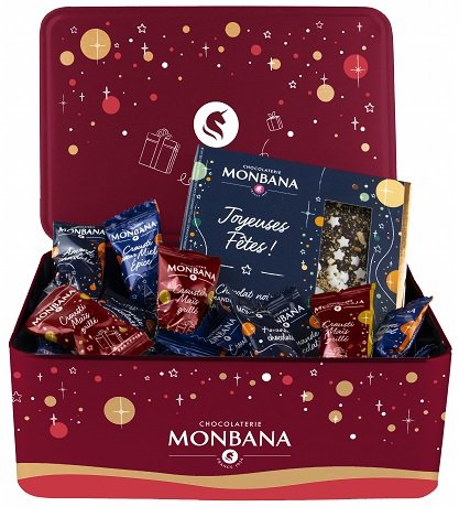 Monbana Vianočný box zmes čokolád 217 g 2023,cok