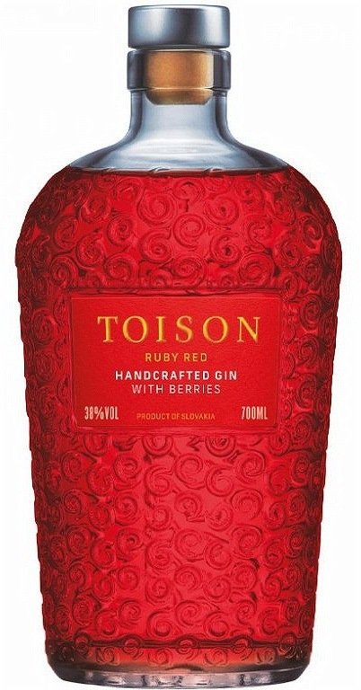 Toison Gin RUBY RED 38% 0,7L, gin