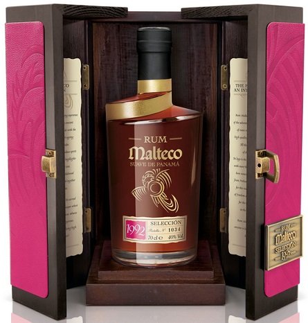 Malteco Selección 40% v drevenom boxe 0,7L, r1992, rum, DB