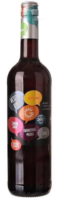 Golguz Veselé víno Frankovka modrá 0,75L, r2020, ak, cr, su, sc