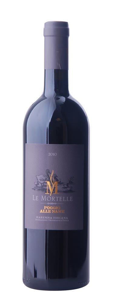 Le Mortelle Poggio Alle nane Maremma Toscana 0,75L, DOC, r2010, cr, su