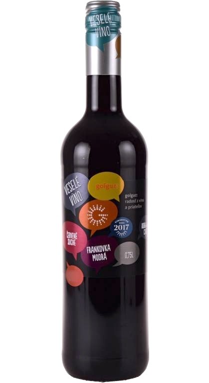 Golguz Veselé víno Frankovka modrá 0,75L, r2021, ak, cr, su, sc