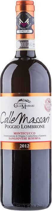 Colle Massari Poggio Lombrone Montecucco Riserva 0,75L, DOC, r2012, cr, su