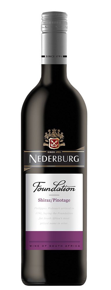 Nederburg Foundation Shiraz Pinotage 0,75L, r2014, cr, su