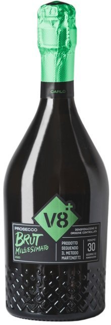 V8 Prosecco Spumante Millesimato 0,75L, DOC, r2023, skt, bl, brut