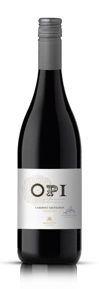 Mascota Vineyards OPI Cabernet Sauvignon 0,75L, r2014, cr, su