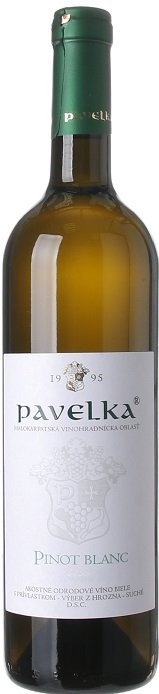 Pavelka Pinot Blanc 0,75L, r2023, vzh, bl, su