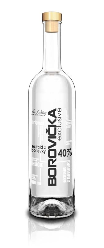 Fine Destillery Borovička Exclusive alk. 40% 0,7L, destin