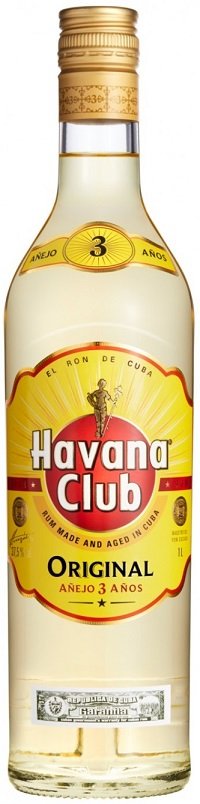 Havana club Anejo 3 anos Rum 37,5% 1L, rum