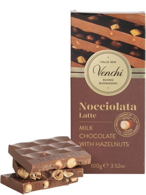 VENCHI Nocciolata Mliečna čokoláda s lieskovými orieškami 100g,mliecok