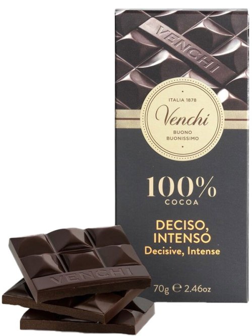 VENCHI Deciso Intenso Horká čokoláda 100% 70g,tmacok