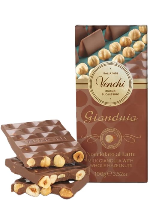 VENCHI Gianduia Mliečna čokoláda s lieskovými orieškami 100g,mliecok