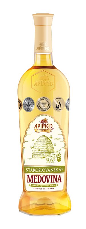 Apimed Staroslovanská medovina svetlá z agátového medu 0,75L, med, sl