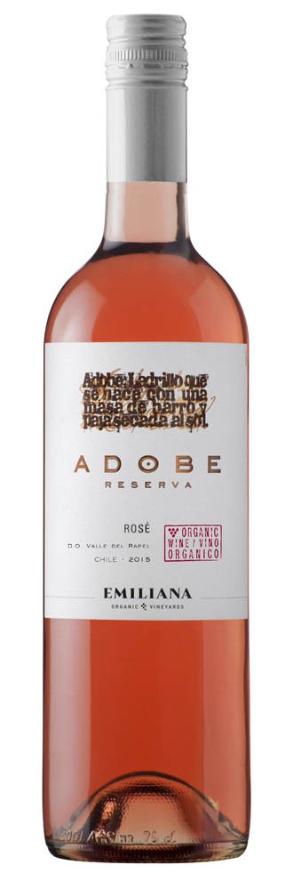 Emiliana Adobe Rosé 0,75L, r2015, ruz, su