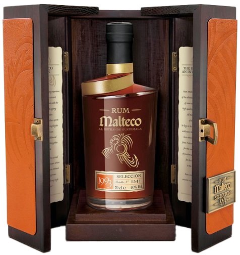 Malteco Selección 40% v drevenom boxe 0,7L, r1993, rum, DB