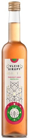 mMMm - Vlčie sirupy Červený grep - Bazalka 1L, sirup