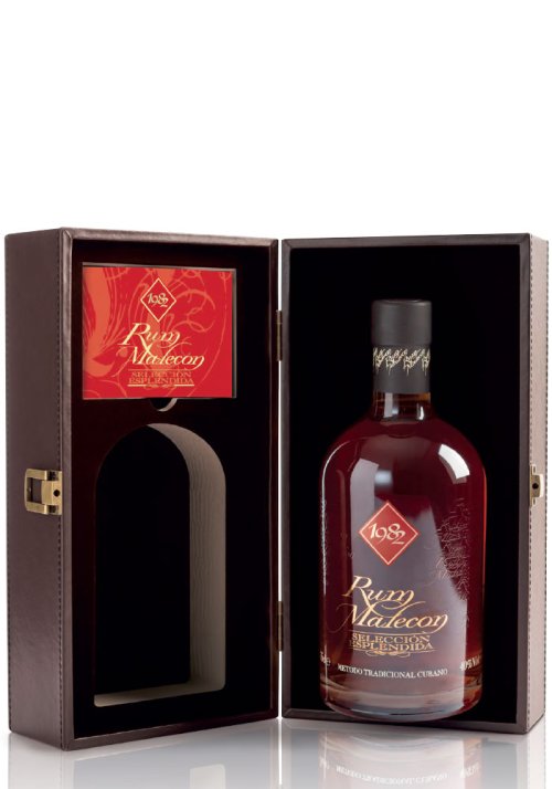 Malecon Seleción Esplendida 40% v koženom boxe 0,7L, r1982, rum, DB