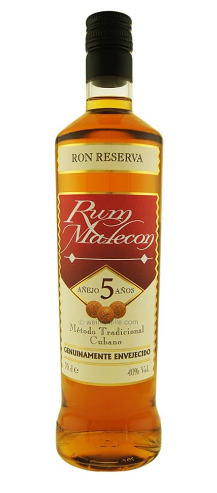 Malecon Ron Reserva 5YO 40% 0,7L, rum