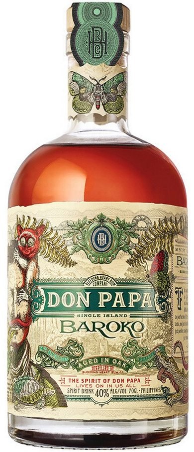 Don Papa Baroko rum 40% 0,7L, rum