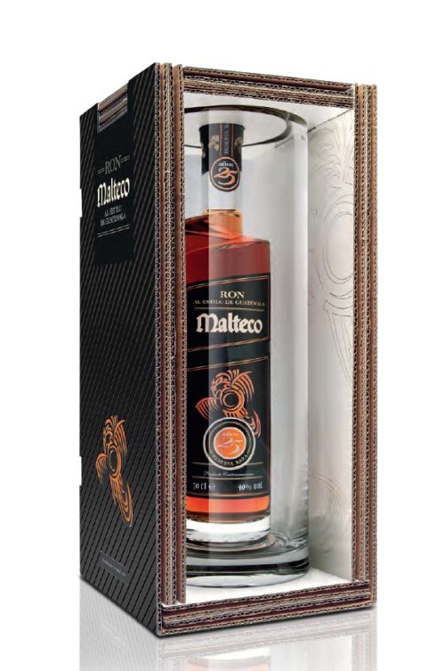 Malteco Reserva Rara 25YO 40 % v krištáľovej váze 0,7L, rum, DB