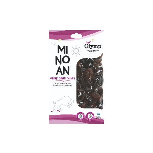 OLYMP Sušené čierne olivy s kôstkou  250g,vako