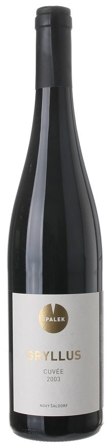 Špalek Gryllus cuvée 0,75L, r2003, ak, cr, su