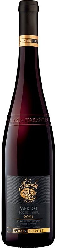 Habánské Sklepy Merlot 0,75L, r2021, nz, cr, su