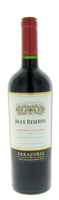 Errazuriz Max Reserva Cabernet Sauvignon 0,75L, r2015, cr, su