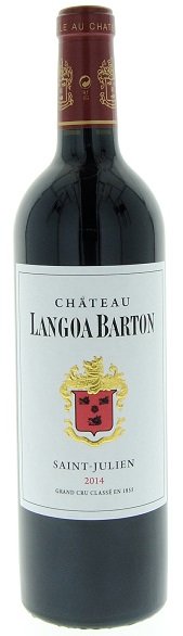 Bordeaux Château Langoa-Barton 0,75L, AOC, Grand Cru Classé, r2014, cr, su