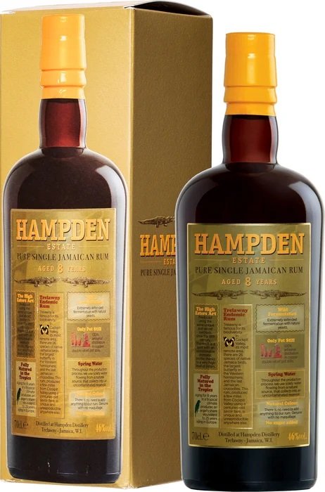 Hampden 8 YO 46% 0,7L, rum, DB