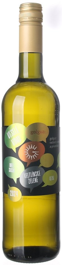 Golguz Veselé víno Veltlínske zelené 0,75L, r2024, ak, bl, su, sc