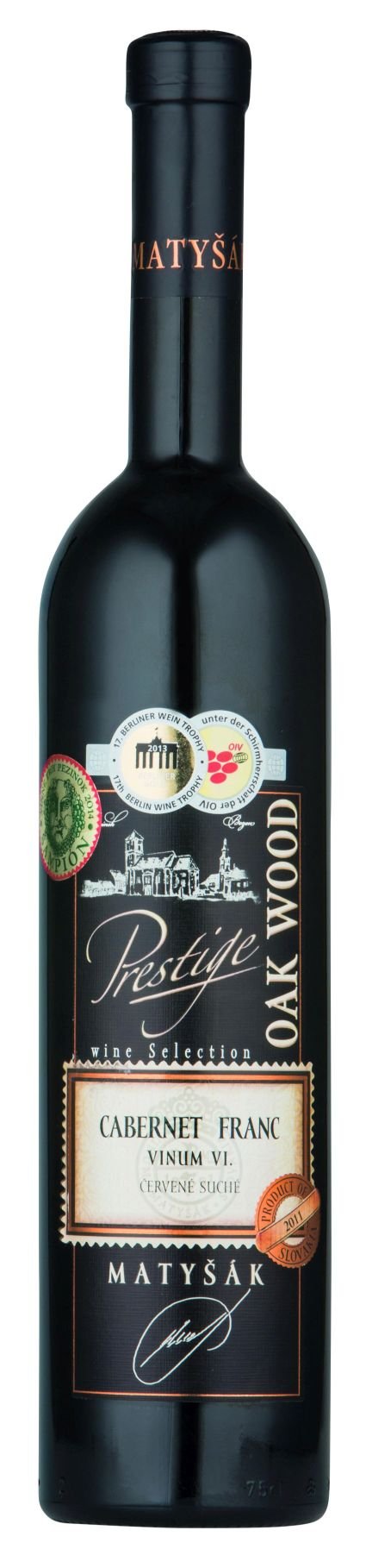 Matyšák Prestige Oak Wood Cabernet Franc 0,75L, r2011, ak, cr, su