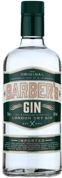 Barber's London dry 40% 0,7L, gin