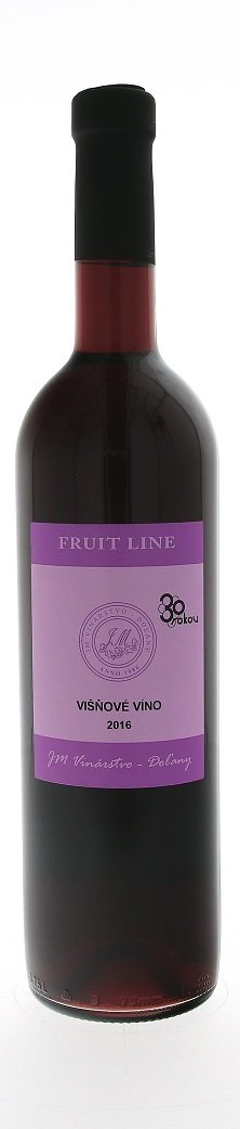 J.M.Doľany Fruit Line Višňové 0,75L, r2016, ovvin, cr, plsl