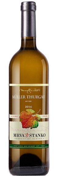 Mrva & Stanko Müller Thurgau, Mojmírovce 0,75L, r2016, ak, bl, su