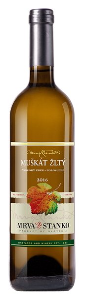 Mrva & Stanko Muškát Žltý, Ladmovce 0,75L, r2016, nz, bl, plsu