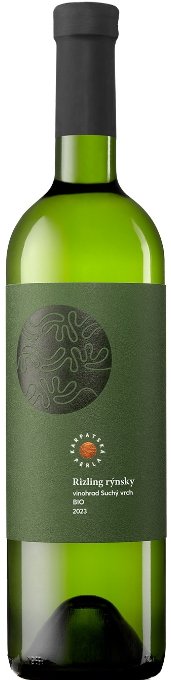 Karpatská Perla Rizling rýnsky Suchý vrch BIO 0,75L, r2023, vin, bl, su