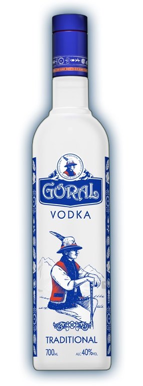 Goral vodka traditional 40% 0,7L, vodka