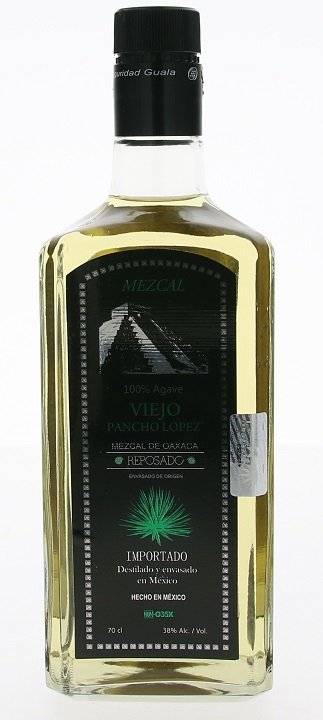 Viejo Pancho Lopez Mezcal Reposado 38% 0,7L, destin