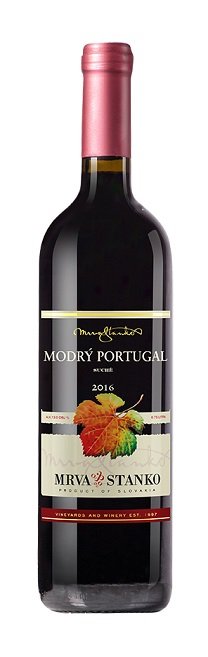 Mrva & Stanko Modrý Portugal, Dolné Orešany 0,75L, r2016, nz, cr, su