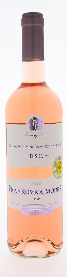 PD Mojmírovce Frankovka modrá Rosé 0,75L, r2016, ak, ruz, plsu