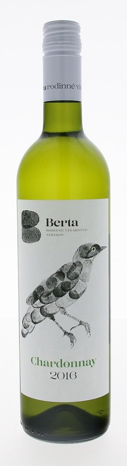 Berta Chardonnay 0,75L, r2016, ak, bl, su