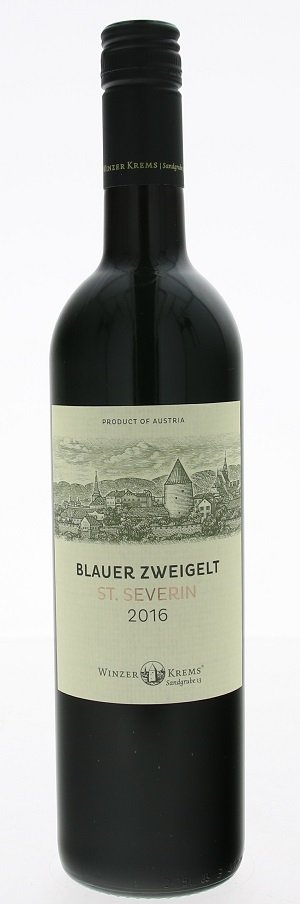 Winzer Krems Blauer Zweigelt St.Severin 0,75L, r2016, cr, su
