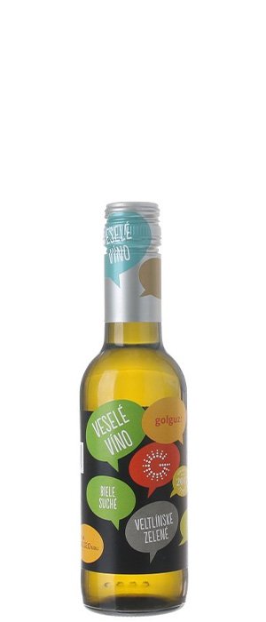 Golguz Veselé víno Veltlínske zelené 0,25L, r2020, ak, bl, su, sc