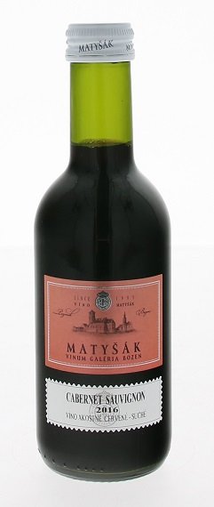 Matyšák Vinum Galéria Bozen Cabernet Sauvignon 0,25L, r2016, ak, cr, su