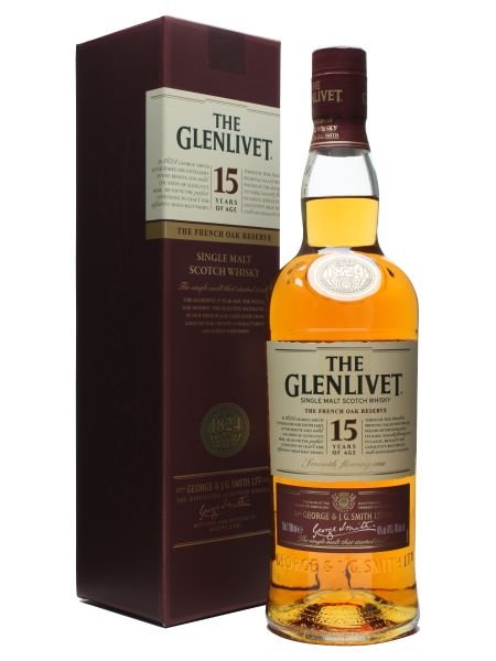 Glenlivet Scotch 15YO 43% 0,7L, whisky, DB