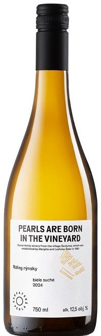 Karpatská Perla "Pearls" Rizling rýnsky 0,75L, r2024, vin, bl, su, sc