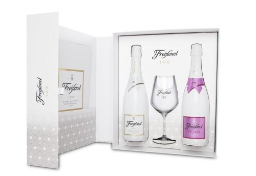 Freixenet ICE+ICE Rosé Cuvée Especial (2x0,75l) + pohár 1,5L, DO, skt trm, mix, sese, DB