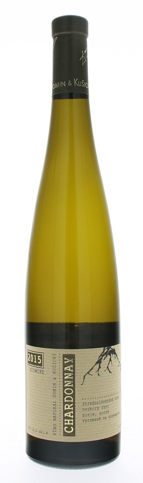 VÍNO NATURAL Domin & Kušický Chardonnay BIO 0,75L, r2015, nz, bl, su
