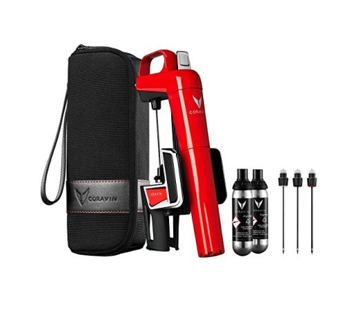 Coravin Model Two RED PLUS PACK s dvoma argónovými kapsulami + púzdro, sada ihiel, nástroj na čistenie